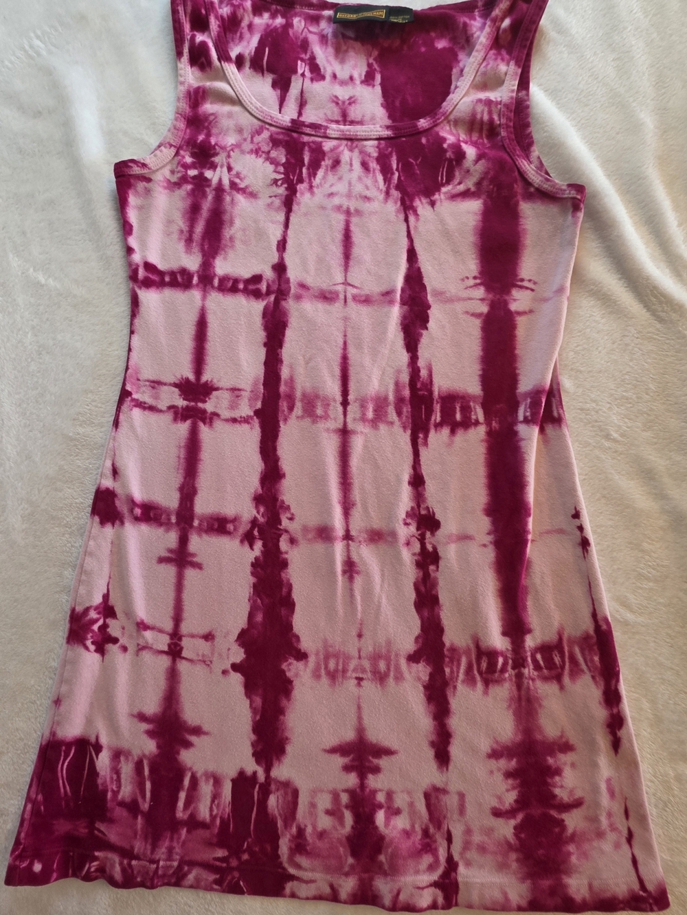 Oxford & Fulham Women's Tie-Dye Sleeveless Tank Dress Medium Made in USA